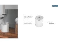 Lixeira Útil com Tampa Tramontina Branca 5 Litros - 2