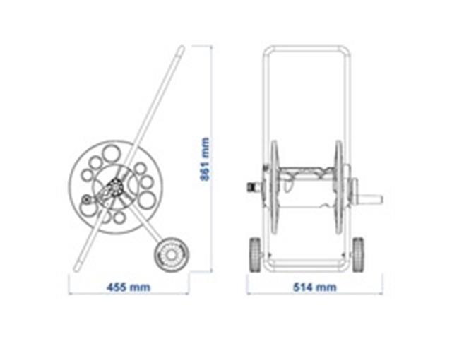 Enrolador de Mangueira Tramontina 1/2" - 2