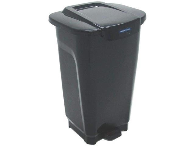 Lixeira Tramontina T-Force em Polipropileno Preto 50 Litros - 1