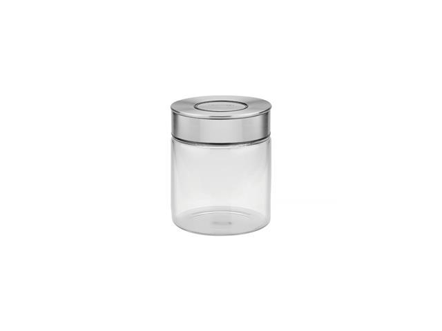 Pote de Vidro Tramontina Purezza com Tampa de Aço Inox 10 cm 700ML - 1