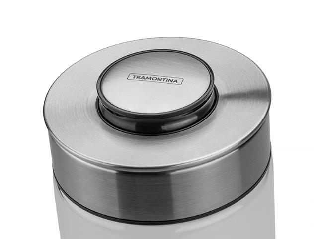 Pote de Vidro Tramontina Purezza com Tampa de Aço Inox 10 cm 700ML - 3