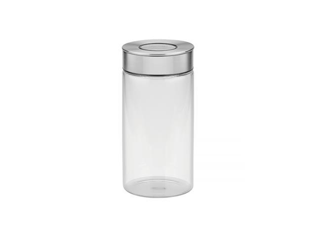 Pote de Vidro Tramontina Purezza com Tampa de Aço Inox 10cm 1,4 Litros - 1