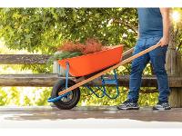 Carrinho de Mão Tramontina com Caçamba Funda Plástica Laranja 55 L - 2