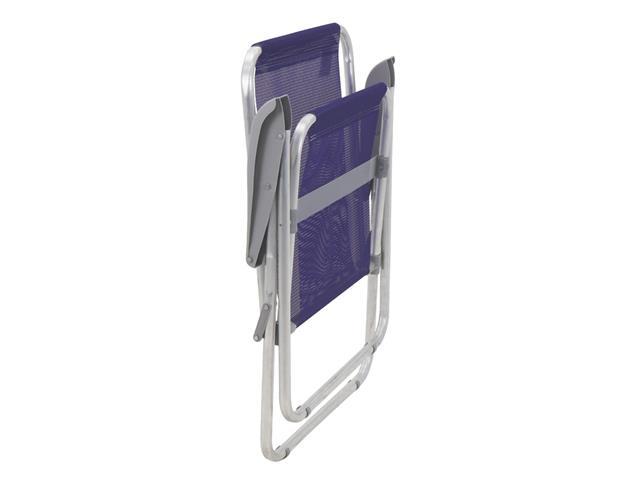 Cadeira de Praia Tramontina Creta Master em Alumínio com Assento Roxo - 4