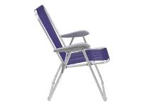 Cadeira de Praia Tramontina Creta Master em Alumínio com Assento Roxo - 2