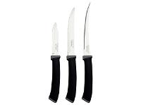 Jogo de Facas Tramontina Felice Lâminas em Inox e Cabo Preto 3 Peças - 2