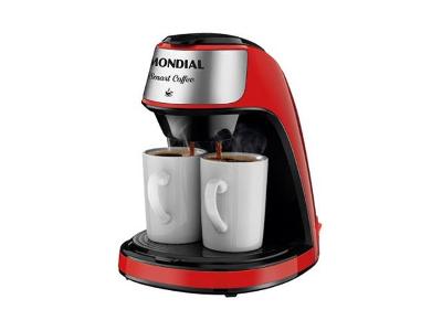 Cafeteira ElÃ©trica Mondial Smart Coffee C-42-2XRI - 2 CafÃ©s Vermelha