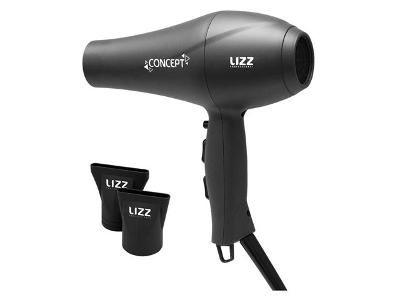 Secador de Cabelo Lizz Professional Luxe Concept - Cinza com Ãons Tourmaline 2150W 3 Velocidades