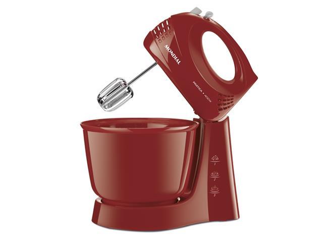 Batedeira Mondial Vermelha 400W Prática - B-44-R 3 Velocidades - 2