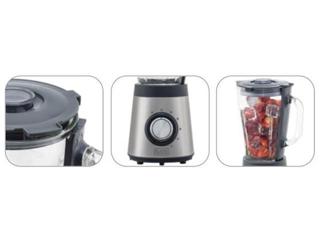 Liquidificador em Inox Black&Decker Gourmand Gris JarraVidro 700W - 2