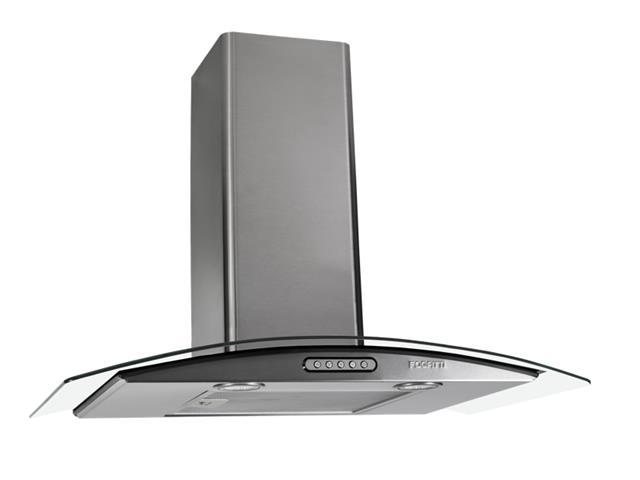 Coifa de Parede Vidro Curo Fogatti Inox Duto Slim 70CM - 1