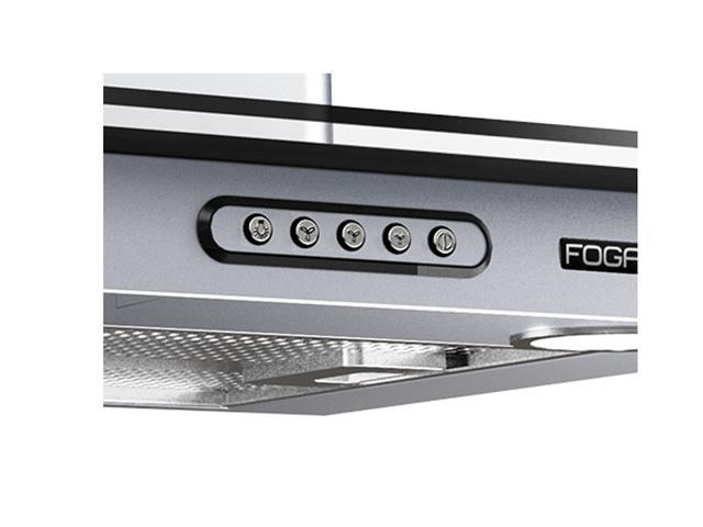 Coifa de Parede Vidro Reto Fogatti Inox Duto Slim 90CM - 2