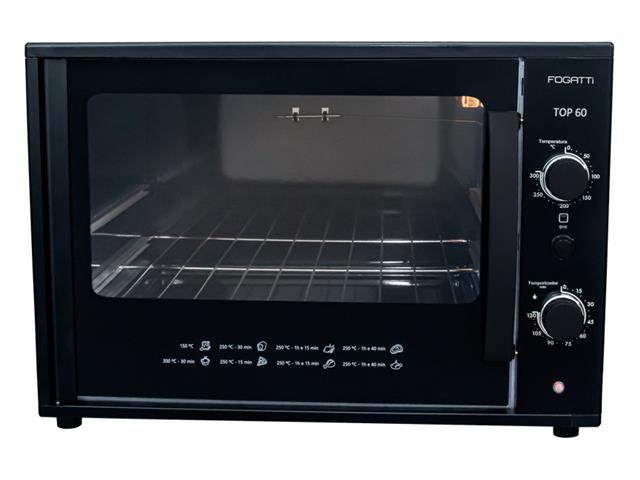Forno Elétrico de Bancada Fogatti TOP Black 60 Litros - 1