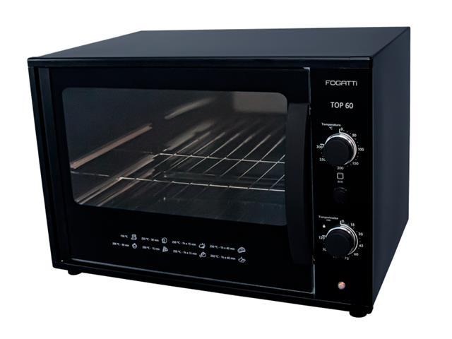 Forno Elétrico de Bancada Fogatti TOP Black 60 Litros - 2