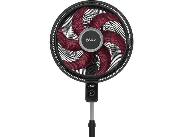 Ventilador de Coluna Oster Power Fresh 6 Pás 140W Preto/Vermelho - 4