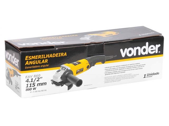 Esmerilhadeira Angular 4.1/2" Vonder EAV 860W - 3