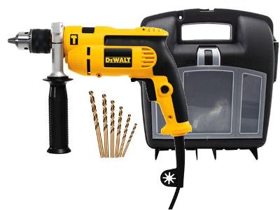 Furadeira de Impacto 1/2" DeWalt com 5 Brocas 710W