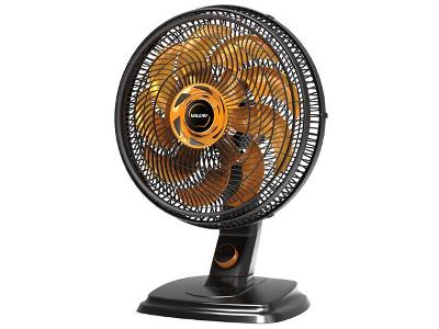 Ventilador Mallory 2 em 1 Egeo Preto e Dourado