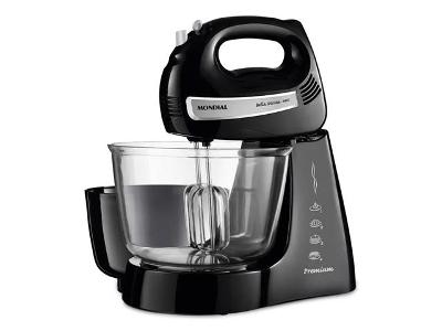 Batedeira Bella Massa Mondial Preto/Inox 500W