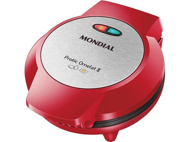 Omeleteira Pratic Omelet II Mondial Vermelho/Inox 800W  OM-04-RI - 1
