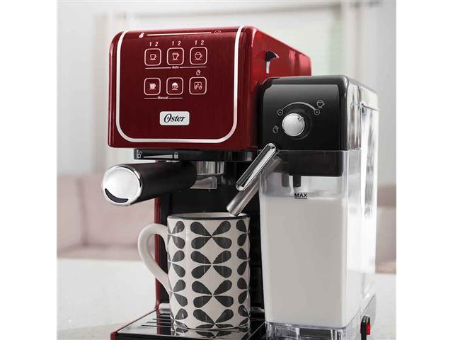 Cafeteira Elétrica Espresso Oster PrimaLatte Touch Red - 4