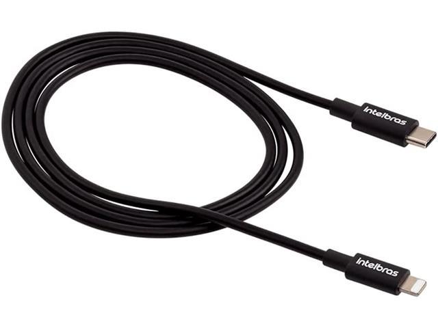 Cabo Usb-c Lightning  Intelbras 1,2m Pvc Preto Eucl 12PP - 2