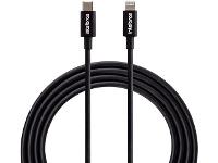Cabo Usb-c Lightning  Intelbras 1,2m Pvc Preto Eucl 12PP - 1