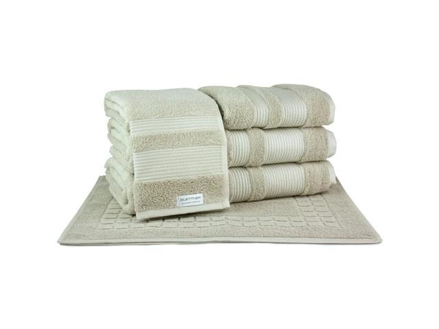 Jogo de Toalhas em Algodão Egípcio Buettner Aliance 5 Peças Palha - 2