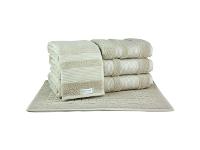 Jogo de Toalhas em Algodão Egípcio Buettner Aliance 5 Peças Palha - 2