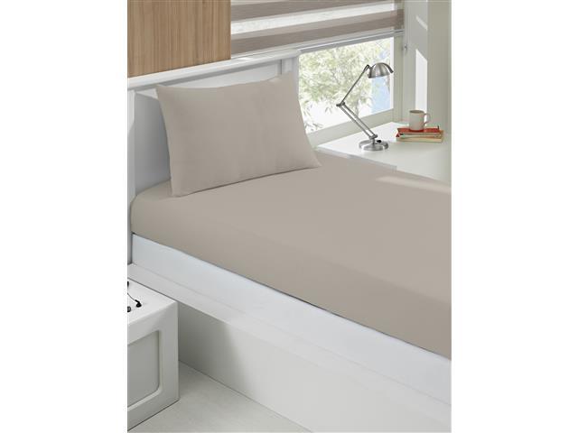 Jogo de Cama Solteiro Buettner Basic Liso Trigo 2 Peças - 1