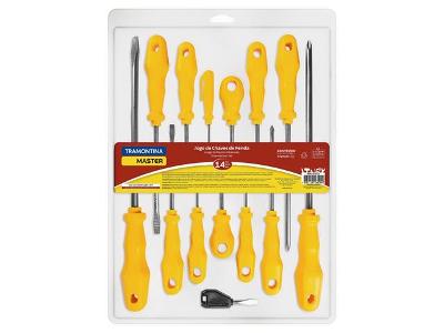 Jogo de Chaves de Fenda Tramontina 14 Peças