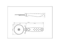 Cortador de Pizza Tramontina Utilita Branco Inox - 3