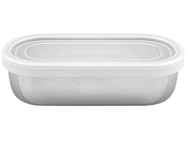 Pote Tramontina Freezinox em Aço Inox com Tampa Plástica 400ML - 2