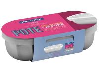 Pote Tramontina Freezinox em Aço Inox com Tampa Plástica 400ML - 3