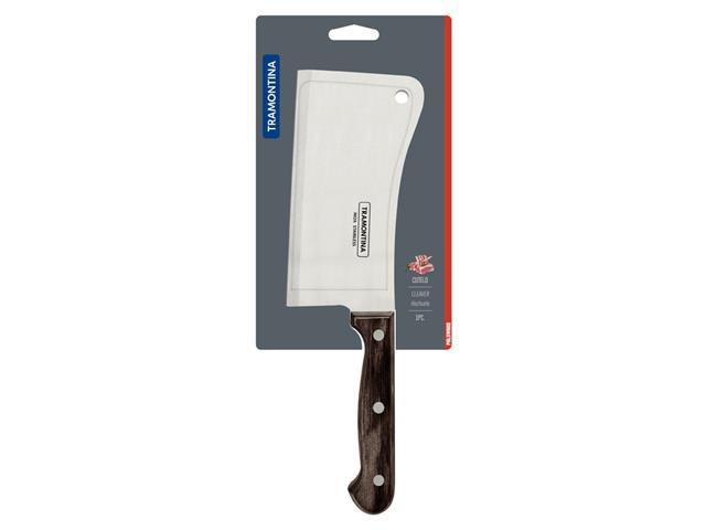 Cutelo Tramontina Polywood em Aço Inox e Cabo de Madeira Castanho 6" - 2