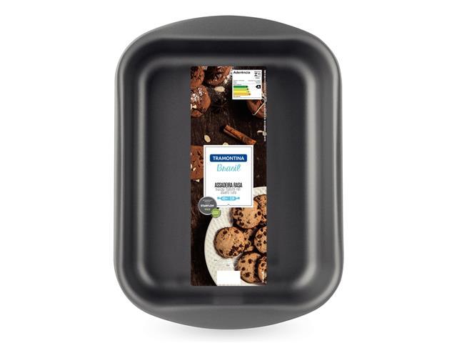 Assadeira Rasa Tramontina Brasil Antiaderente Grafite 40CM - 2