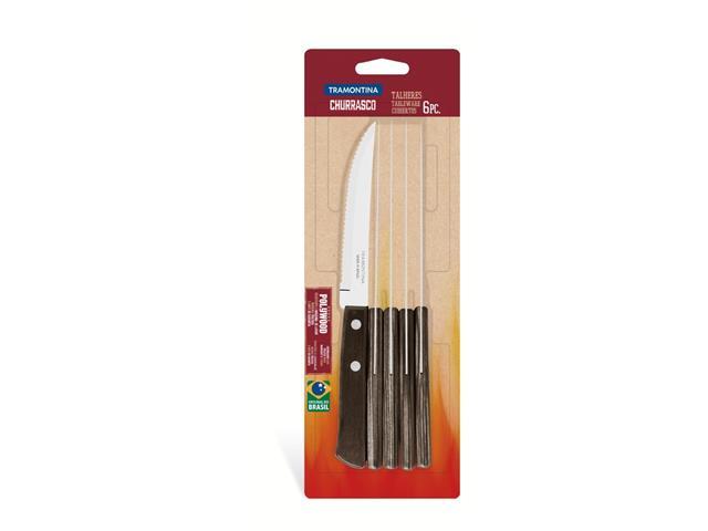 Conjunto de Facas para Churrasco Tramontina Castanho Polywood 6 Peças - 2