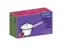 Panela Tramontina Allegra em Aço Inox e Tampa de Vidro 16CM - 2