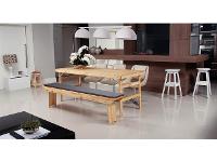 Conjunto Mesa e Bancos Tramontina Naturalle em Madeira Pinus 2000 mm - 2