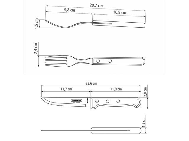 Conjunto para Churrasco Tramontina Polywood Vermelho - 12 Peças - 4