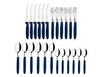 Faqueiro Tramontina Ipanema Cabo Azul com Pote Plástico 24 Peças - 2