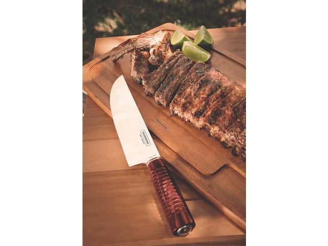 Faca Tramontina para Carne Cabo Vermelho 8" com Bainha de Couro - 2
