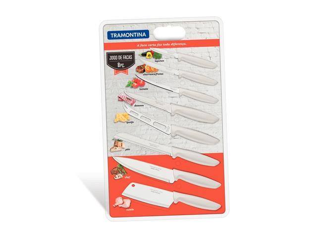 Jogo de Facas Tramontina Plenus Branco 8 Peças - 2