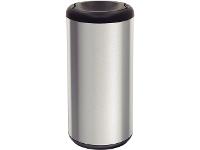 Lixeira Inox Tramontina Piemonte Acabamento Scotch 40 Litros Preta - 1