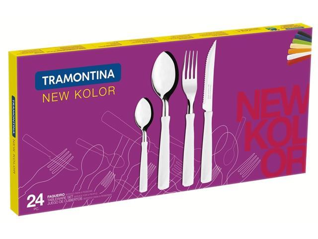 Faqueiro Tramontina New Kolor em Inox e Cabos Azul 24 Peças - 3