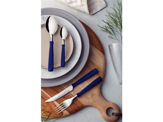 Faqueiro Tramontina New Kolor em Inox e Cabos Azul 24 Peças - 4