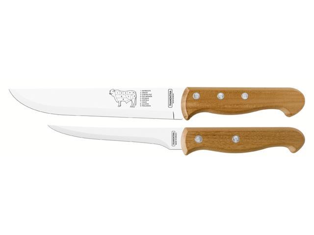 Jogo de Facas Tramontina Churrasco com Lâminas em Inox 2 Peças - 1