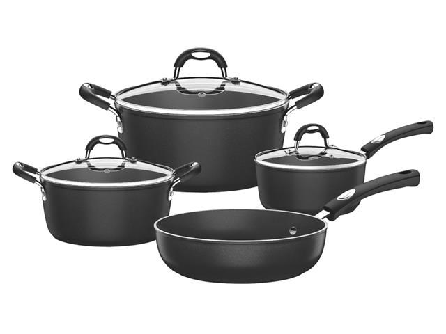 Jogo de Panelas Tramontina Mônaco Antiaderente Preto 4 Peças - 1