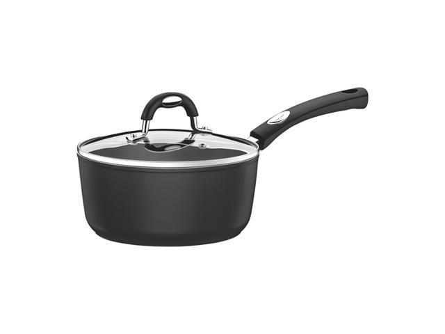 Panela Tramontina Mônaco Antiaderente Preto com Tampa de Vidro 18CM - 3