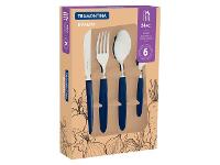 Faqueiro Tramontina Ipanema em Inox e Cabo Azul 24 Peças - 2